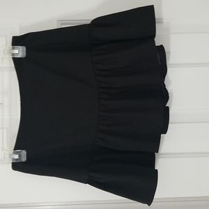 Black Ruffle Skirt